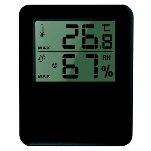 GAO Hőmérő / higrométer digitális fekete ( 3003823 )