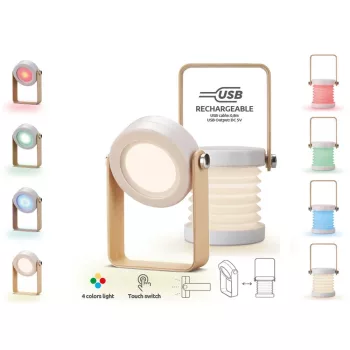   GAO LED design lámpa LANTERN, újratölthető USB RGB ( 7223H )