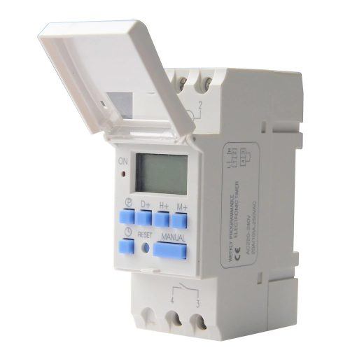 GAO 5000H Kapcsolóóra digitális heti 230V max:3680W DIN sínre (5000H)