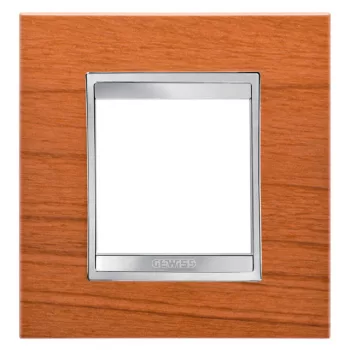   Gewiss Chorus Lux International GW16222LC Egyes keret (2 modul) cseresznye - Fa hatású Technopolimer (Gewiss GW16222LC)