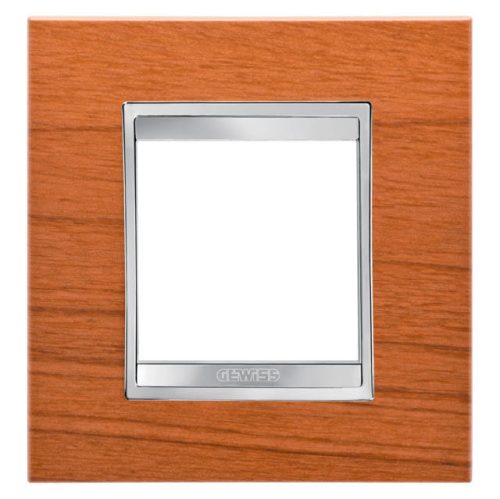 Gewiss Chorus Lux International GW16222LC Egyes keret (2 modul) cseresznye - Fa hatású Technopolimer (Gewiss GW16222LC)