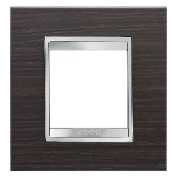   Gewiss Chorus Lux International GW16222LW Egyes keret (2 modul) wenge - Fa hatású Technopolimer (Gewiss GW16222LW)