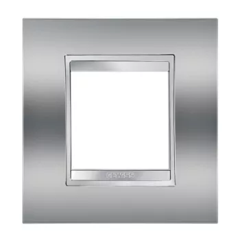   Gewiss Chorus Lux International GW16222MC Egyes keret (2 modul) króm - Fémbevonatú Technopolimer (Gewiss GW16222MC)