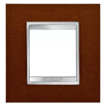   Gewiss Chorus Lux International GW16222MF Egyes keret (2 modul) rozsdabarna - Fém (Gewiss GW16222MF)