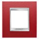 Gewiss Chorus Lux International GW16222PR Egyes keret (2 modul) rubinvörös - Bőrhatású Technopolimer (Gewiss GW16222PR)