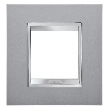   Gewiss Chorus Lux International GW16222VT Egyes keret (2 modul) titánium - Festett Technopolimer (Gewiss GW16222VT)