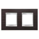 Gewiss Chorus Lux International GW16223LW Kettes keret (4 modul) vízszintes elhelyzéssel wenge - Fa hatású Technopolimer (Gewiss GW16223LW)
