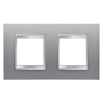   Gewiss Chorus Lux International GW16223VT Kettes keret (4 modul) vízszintes elhelyzéssel titánium - Festett Technopolimer (Gewiss GW16223VT)