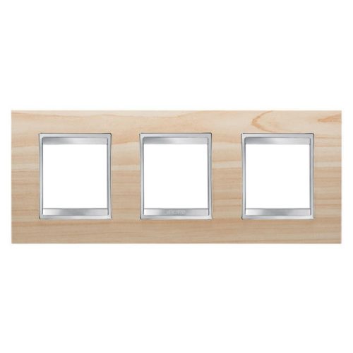 Gewiss Chorus Lux International GW16226LA Hármas keret (6 modul) vízszintes elhelyzéssel juhar - Fa hatású Technopolimer (Gewiss GW16226LA)