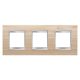 Gewiss Chorus Lux International GW16226LA Hármas keret (6 modul) vízszintes elhelyzéssel juhar - Fa hatású Technopolimer (Gewiss GW16226LA)