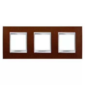   Gewiss Chorus Lux International GW16226MF Hármas keret (6 modul) vízszintes elhelyzéssel rozsdabarna - Fém (Gewiss GW16226MF)