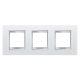 Gewiss Chorus Lux International GW16226PB Hármas keret (6 modul) vízszintes elhelyzéssel fehér - Bőrhatású Technopolimer (Gewiss GW16226PB)