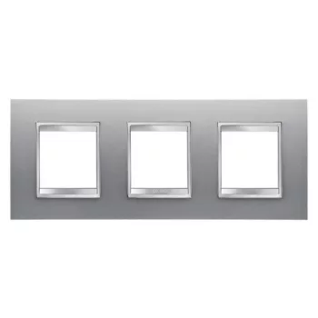   Gewiss Chorus Lux International GW16226VT Hármas keret (6 modul) vízszintes elhelyzéssel titánium - Festett Technopolimer (Gewiss GW16226VT)