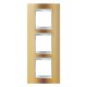 Gewiss Chorus Lux International GW16227MO Hármas keret (6 modul) függőleges elhelyzéssel arany - Fémbevonatú Technopolimer (Gewiss GW16227MO)