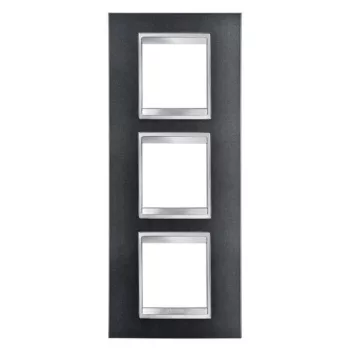   Gewiss Chorus Lux International GW16227VA Hármas keret (6 modul) függőleges elhelyzéssel palaszürke - Festett Technopolimer (Gewiss GW16227VA)