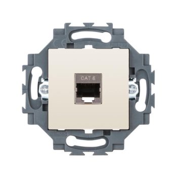   Gewiss Dahlia GW35274Y Informatikai csatlakozóaljzat 1xRJ45 Cat6 FTP elefántcsont burkolattal, keret nélkül (Gewiss GW35274Y)
