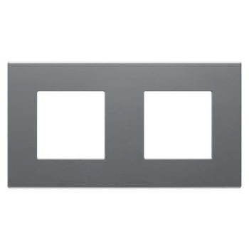   Gewiss Dahlia GW35902AD Kettes keret vízszintes és függőleges elhelyzéssel sötétszürke (Gewiss GW35902AD)