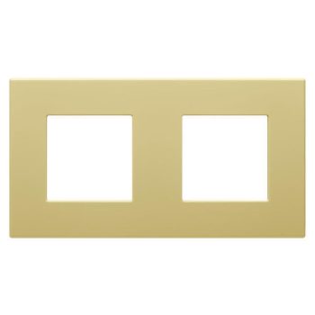   Gewiss Dahlia GW35902AM Kettes keret vízszintes és függőleges elhelyzéssel krém (Gewiss GW35902AM)