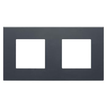   Gewiss Dahlia GW35902AN Kettes keret vízszintes és függőleges elhelyzéssel antracit szürke (Gewiss GW35902AN)