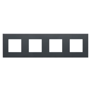   Gewiss Dahlia GW35904AN Négyes keret vízszintes és függőleges elhelyzéssel antracit szürke (Gewiss GW35904AN)