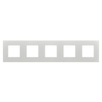   Gewiss Dahlia GW35905AG Ötös keret vízszintes és függőleges elhelyzéssel világosszürke (Gewiss GW35905AG)