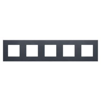   Gewiss Dahlia GW35905AN Ötös keret vízszintes és függőleges elhelyzéssel antracit szürke (Gewiss GW35905AN)