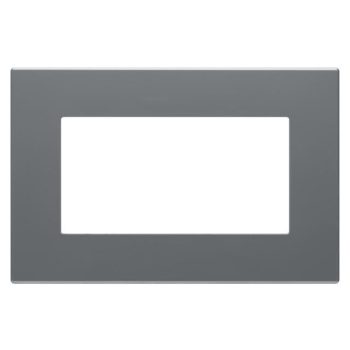   Gewiss Dahlia GW35909AD Dupla keret (2x2P+F dugaljakhoz) sötétszürke (Gewiss GW35909AD)