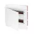 Gewiss GW40285TB műanyag kiselosztó 8 modul, 1 sor, fehér dekor ajtóval, IP40, téglafalba süllyesztett - PE és N sínnel - 248x195x107 mm (fal kivágás 209x174x81mm) (Gewiss GW40285TB)