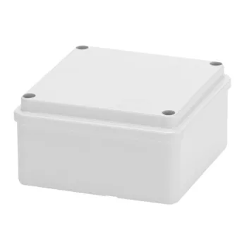   Gewiss GW44204 műanyag falon kivüli kötődoboz 100x100x50 teli fedéllel, simafalú, IP56 világosszürke (Gewiss GW44204)