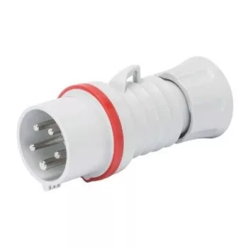  Gewiss GW60019H ipari csatlakozó lengő dugvilla egyenes 4P (3P+F) 32A IP44, 380-415V 50/60 Hz, csavaros csatlakozás