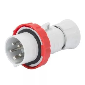   Gewiss GW60042H ipari csatlakozó lengő dugvilla egyenes 5P (3P+N+F) 32A IP67, 380-415V 50/60 Hz, csavaros csatlakozás