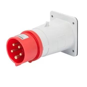   Gewiss GW60219 ipari csatlakozó beépíthető dugvilla egyenes 4P (3P+F) 32A IP44, 380-415V 50/60 Hz, csavaros csatlakozás