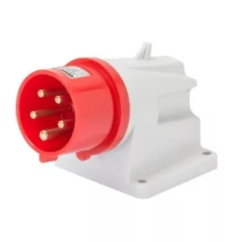   Gewiss GW60408 ipari csatlakozó rögzíthető dugvilla 90° 4P (3P+F) 16A IP44, 380-415V 50/60 Hz, csavaros csatlakozás