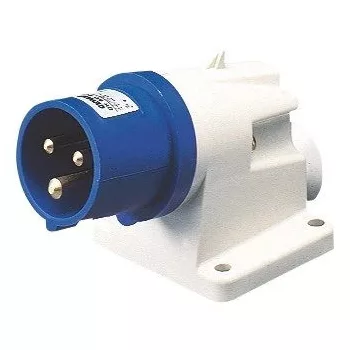   Gewiss GW60415 ipari csatlakozó rögzíthető dugvilla 90° 3P (2P+F) 32A IP44, 200-250V 50/60 Hz, csavaros csatlakozás