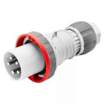   Gewiss GW61052H ipari csatlakozó lengő dugvilla egyenes 4P (3P+F) 63A IP67, 380-415V 50/60 Hz, csavaros csatlakozás
