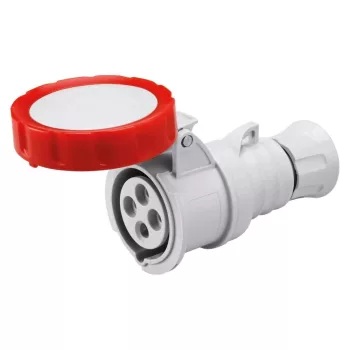   Gewiss GW62030H ipari csatlakozó lengő dugalj egyenes 4P (3P+F) 16A IP67, 380-415V 50/60 Hz, csavaros csatlakozás