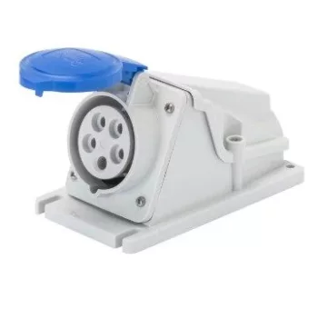   Gewiss GW62488 ipari csatlakozó rögzíthető dugalj 90° 3P (2P+F) 32A IP44, 200-250V 50/60 Hz, csavaros csatlakozás