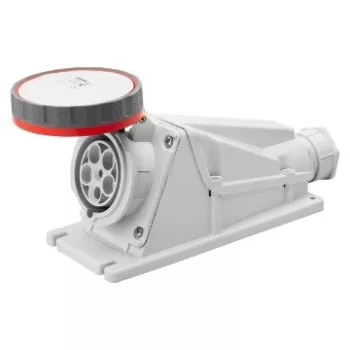   Gewiss GW62535 ipari csatlakozó rögzíthető dugalj 90° 5P (3P+N+F) 125A IP67, 380-415V 50/60 Hz, csavaros csatlakozás