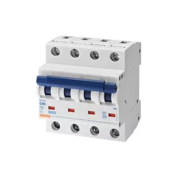   Gewiss GW91585 RB60 Kismegszakító 4P 6A - C karakterisztika 6kA 4 modul (Gewiss GW91585)