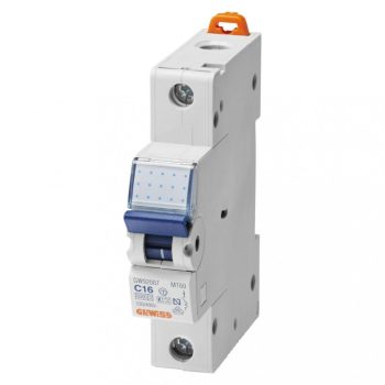   Gewiss GW92305 MT45 Kismegszakító 1P 6A - B karakterisztika 4,5kA 1 modul (Gewiss GW92305)