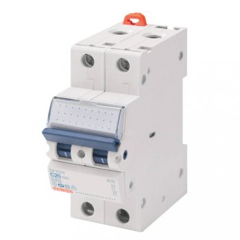  Gewiss GW92345 MT45 Kismegszakító 2P 6A - B karakterisztika 4,5kA 2 modul (Gewiss GW92345)