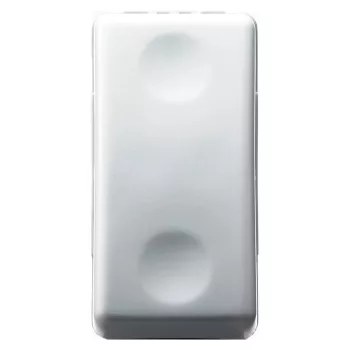 Gewiss GW20510 egysarkú nyomógomb 1P NO 10A 250V – 1 modulos – SYSTEM White – fényes fehér – N101 nyomógomb