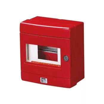Gewiss GW42208 42 RV vízálló vészhelyzeti doboz DIN sínnel – 8 modul EN50022 – IP55 IK08 – Szürke RAL 7035
