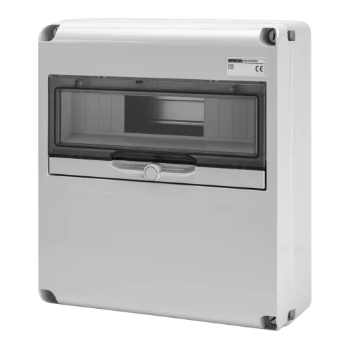 Gewiss GW68004N Q-DIN 14 DIN modul ipari elosztódoboz – vakfedéllel – IP65 IK08 – szürke RAL 7035