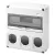 Gewiss GW68005N Q-DIN 14 DIN modul ipari elosztódoboz – 3 IEC 309 16/32A IP44/67 – IP65 IK08 – szürke RAL 7035