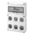 Gewiss GW68008N Q-DIN 14 DIN modul ipari elosztódoboz – 6 IEC 309 16/32A IP44/67 – IP65 IK08 – szürke RAL 7035