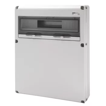Gewiss GW68012N Q-DIN 20 DIN modul ipari elosztódoboz – vakfedéllel – IP65 IK08 – szürke RAL 7035