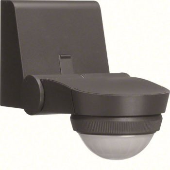   Hager EE841 Mozgásérzékelő, oldalfali/mennyezeti, antracit, 360°, 2,5m-ről 12m figyelt ter., 1Z, 10A, 230V, I