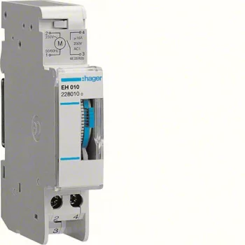   Hager EH010 Analóg napi kapcsolóóra, 1Z, 16A, 15perc/kapcsolás