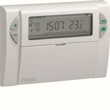 Hager EK310 Fali termosztát, digitális, napi programmal